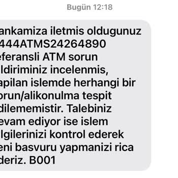 Ziraat Bankası Ziraat ATM Paramı Yuttu Vermiyorlar