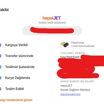 Hepsiburada Teslimat Kodu Verilmeyen Ve 2 Haftadır Ortada Kalan Kargo