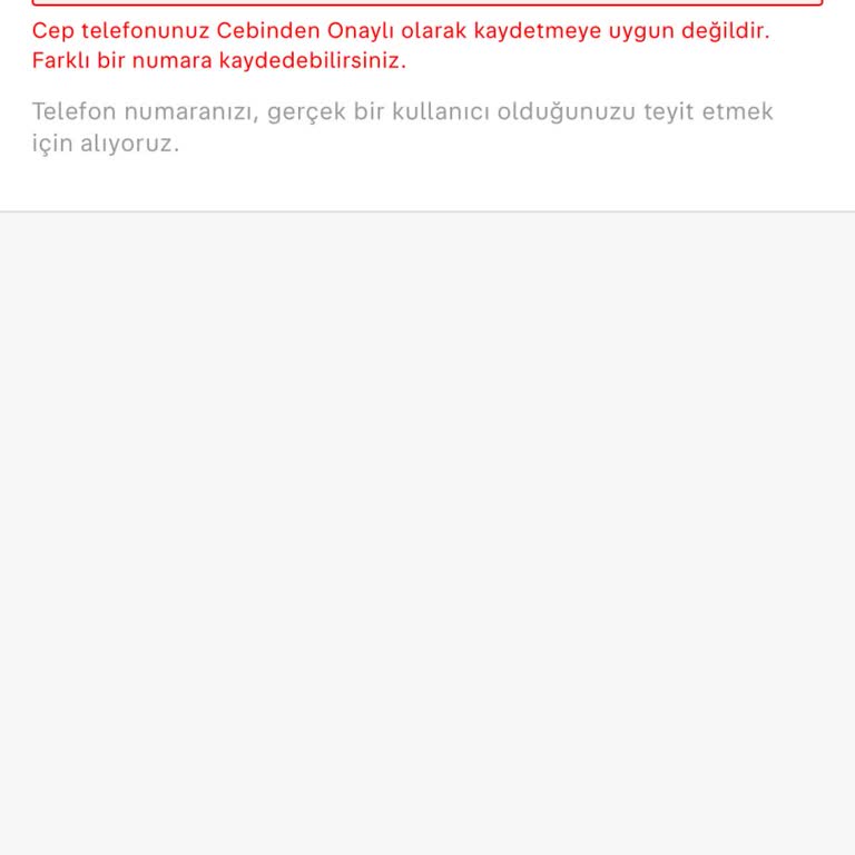 Sahibinden Numaramla Giriş Yapamıyorum