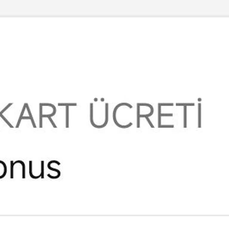 Garanti BBVA Kredi Kartı Aidatı