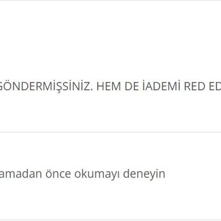 N11 Yanlış İade Gönderip Üstüne Kaba Bir Üslup İle Cevap Vermek...