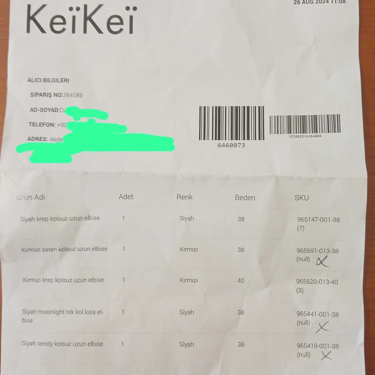 Keikei Ürün Kalitesi Ve İade Sorunlarıyla Karşılaştım