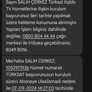 Kablo Net TÜRKSAT Nakil Süreci Uzaması