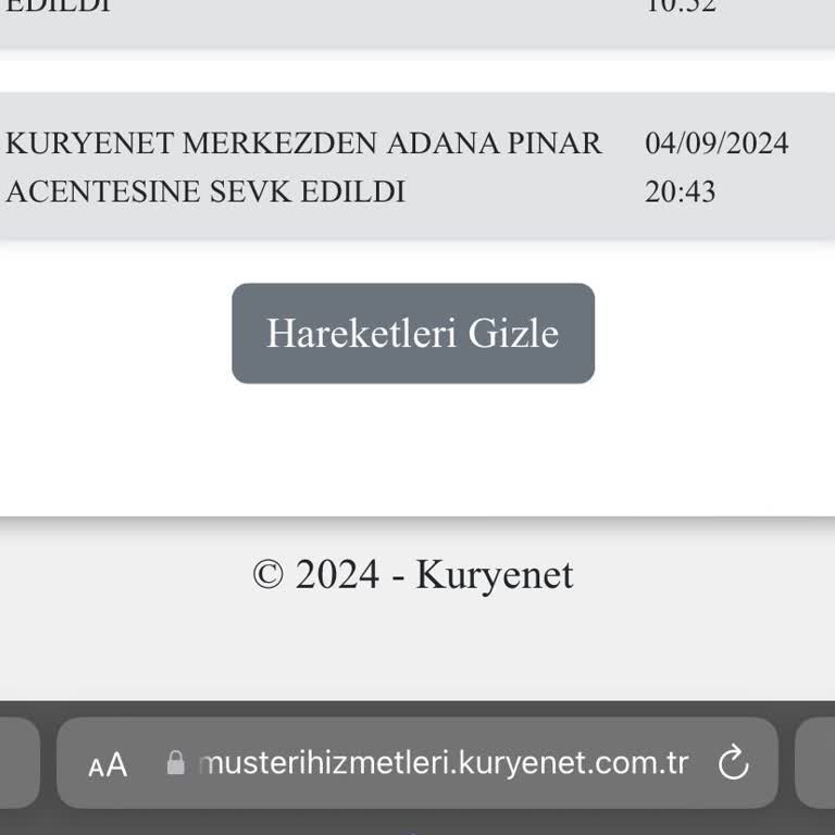 Kuryenet Kargomu Getiren Yok