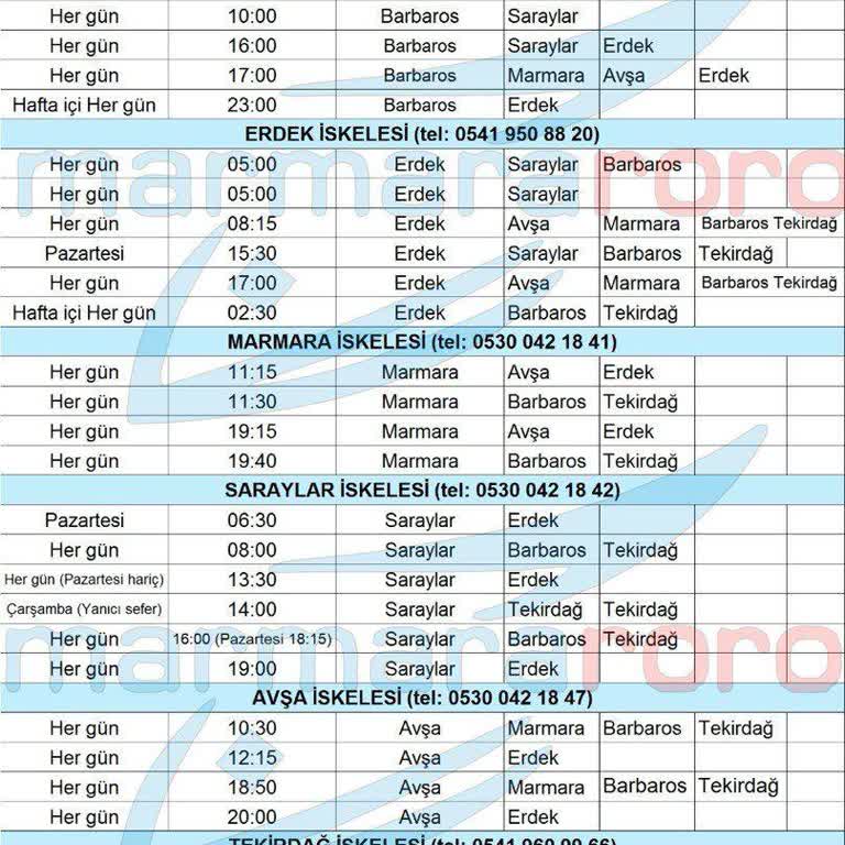 Marmara Roro Feribot Ve Servis Hizmetlerinde Yaşanan Mağduriyet