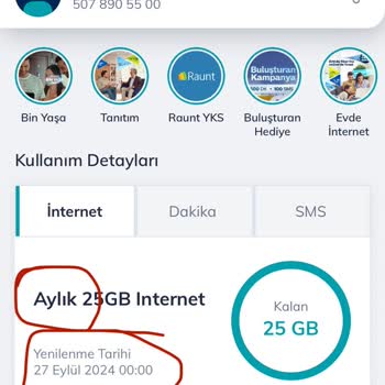 Türk Telekom 25GB Paket Süresi Hakkında Yanıltıcı Bilgi