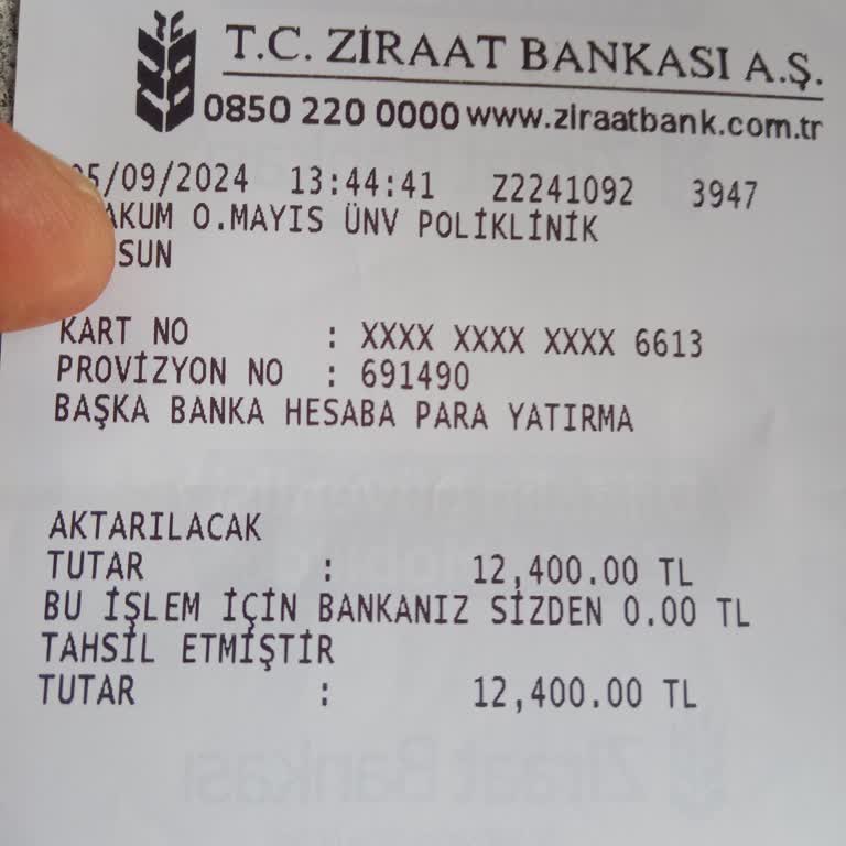 Ziraat Bankası ATM Para Yatırma