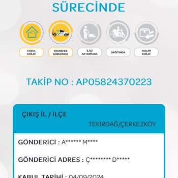PTT APS Kargo, 5. Gün Oldu Hala Ulaşmadı.