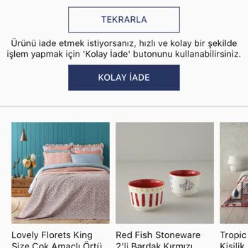 English Home Kargo Göndermiyor Parada İade Etmiyor