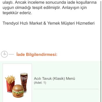 Trendyol Yemek Siparişimde Yaşadığım Sorunlar