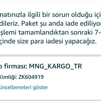 Amazon Teslim Edilmeyen Sipariş Ve İade Süreci