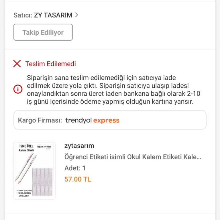 Trendyol Express Yanlış Adrese Teslim Edilen Kargo Ve Kötü Hizmet