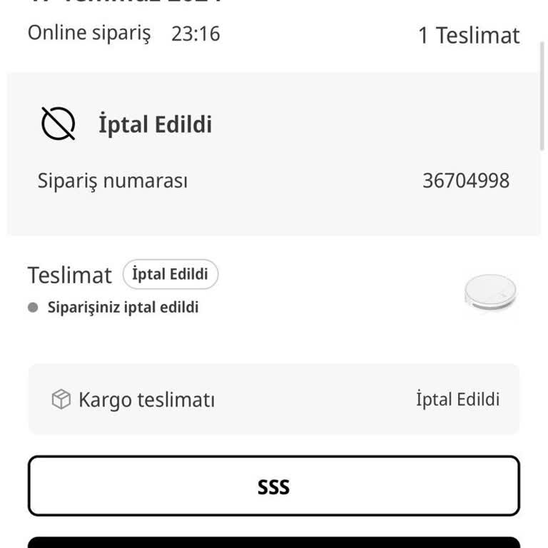 Media Markt İptal Edilen Sipariş Ücret İadesi