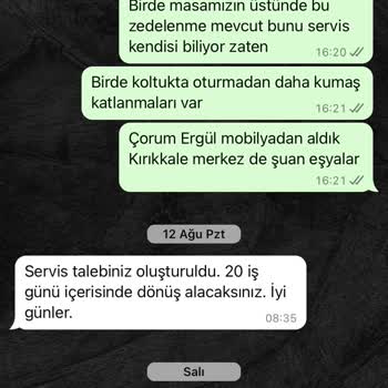 Ergül Mobilya Pişmanlık Aldığımıza Pişman Olduk.