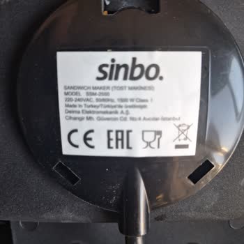 Sinbo Tost Yapamayan Tost Makinesi