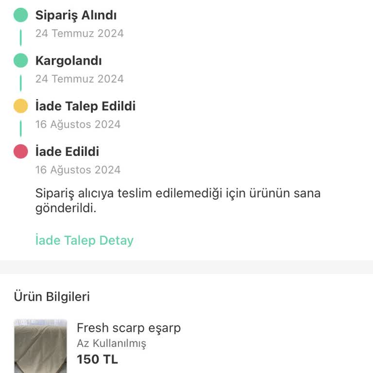 Dolap İade Hakkında Şikayet