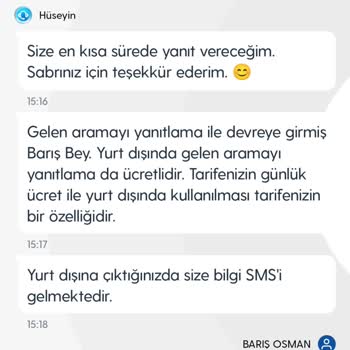 Yurt Dışı Kullanım Hatası ve Fatura Sorunu