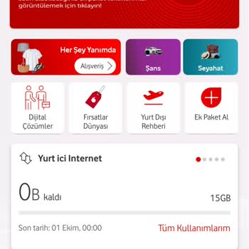 Vodafone İnternet Paketleri Hızla Tükeniyor ve Sorun Çözülmüyor