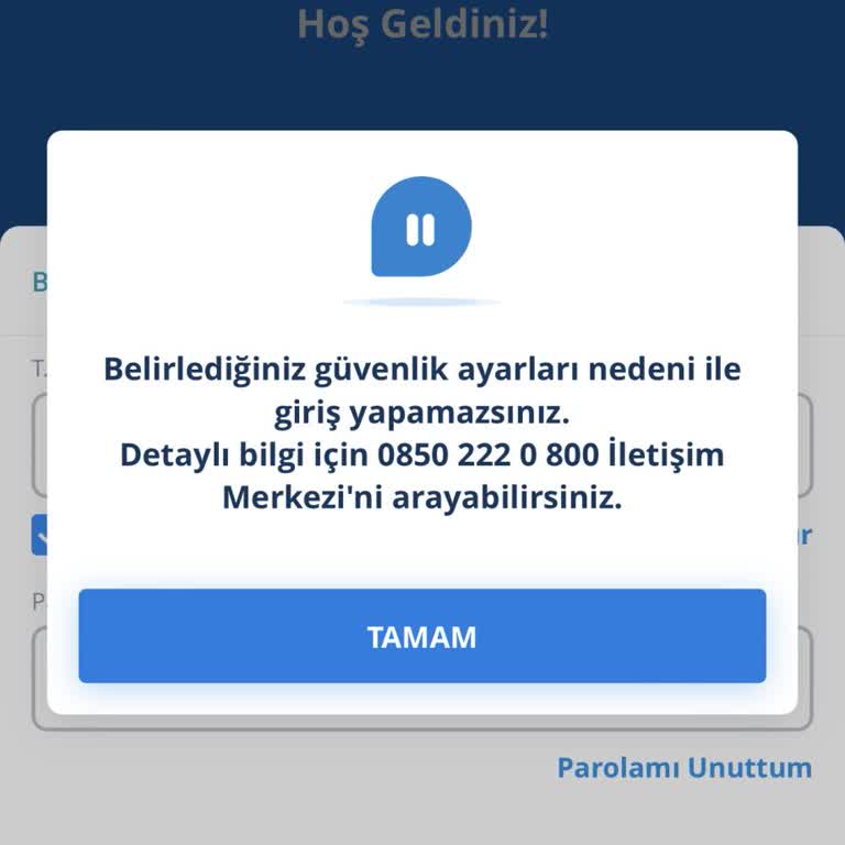 Denizbank Mobil İp Kısıtlaması