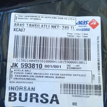 Fest Danışmanlık ve Depolama Siyah Mıknatıslı Sineklik Aldım Bildiğimiz Beyaz Tül Perde Yollamışlar