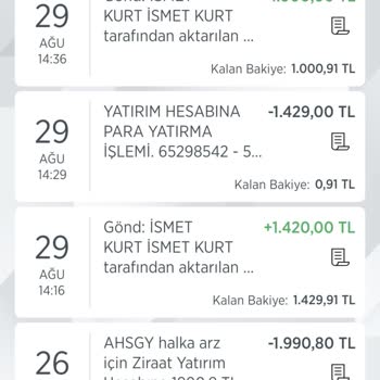 Ziraat Yatırım Ziraat Mobilde Katıldığım Halka Arzda Param Eksik Yattı