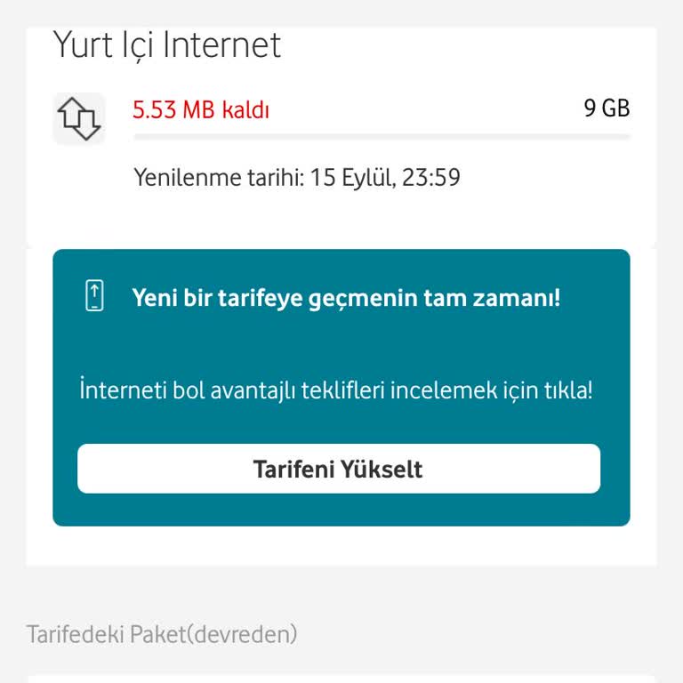 Vodafone Yüksek Fatura Ve Yanıltıcı Paket Sorunu