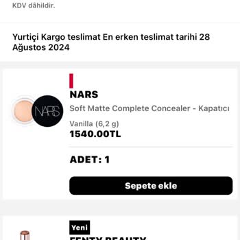 Sephora Alışverişimden Memnun Değilim