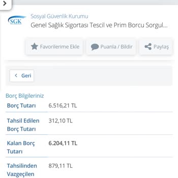 6000 Tl SGK Prim Borcu Ödemek İstemiyorum