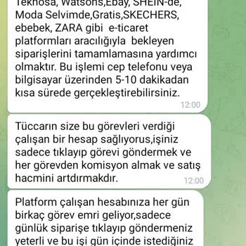 Telegram Üzerinden Sürekli Para Yükleme Talebi