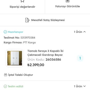 A101 36 Gündür Gelmeyen Sipariş