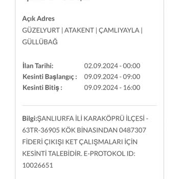 Depsaş Plansız Elektrik Kesintisi