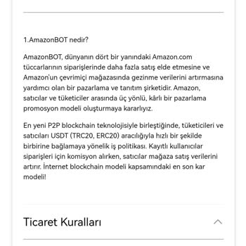 Amazon Bot Sitesi Üzerinden Ödeme Sorunu Ve Üyelik Ücretleri