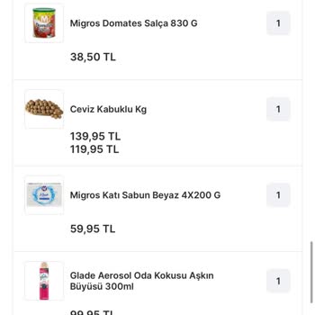 Migros Sanal Market Cevizli Kabuktan Çıkan Böcekler