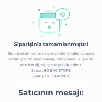 Shopier Sipariş Verdiğim Çantalar Hakkında İade Sorunu