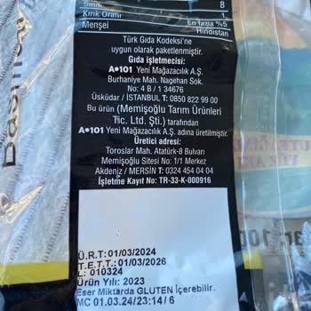 A101den Aldığım Ovadan Marka Pirinç Kurtlu