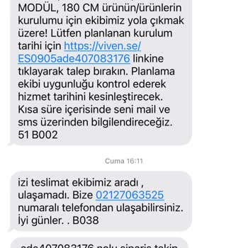 Vivense Ürünümüzü Kurmuyor Ve İletişime Geçemiyoruz.