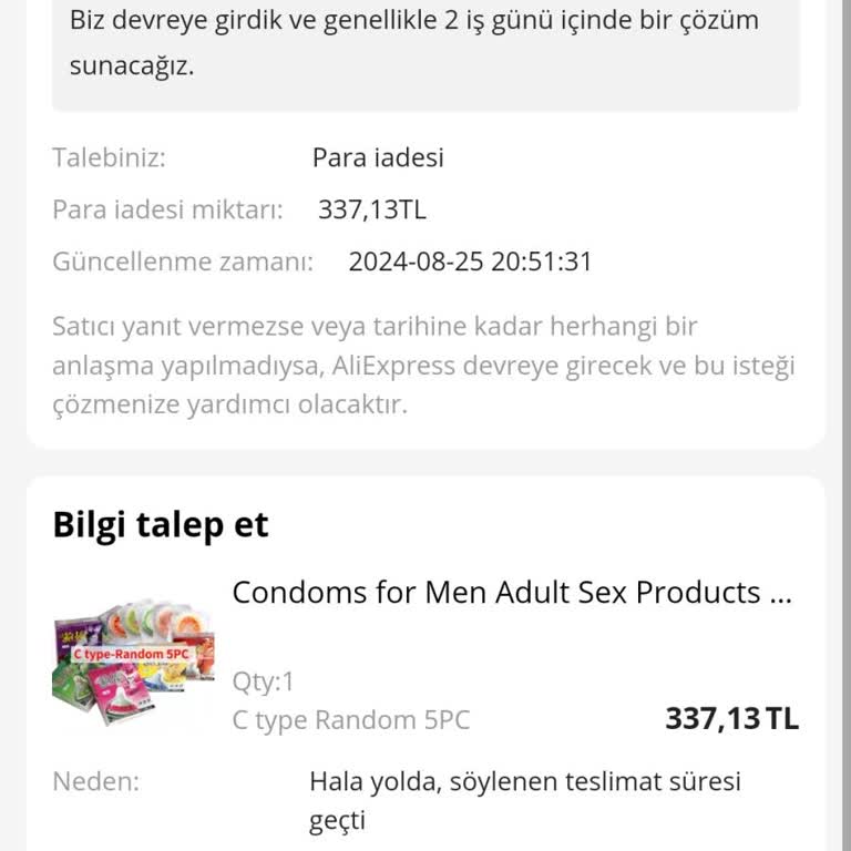 Aliexpress Para İadesi Ve Ürün Gelmeme