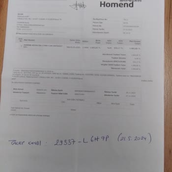Homend Çay Seti Değişimi Yapıldı Ama Tarafıma Gönderilmedi