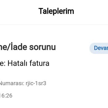 Yemeksepeti Para İadesi Mağduriyeti