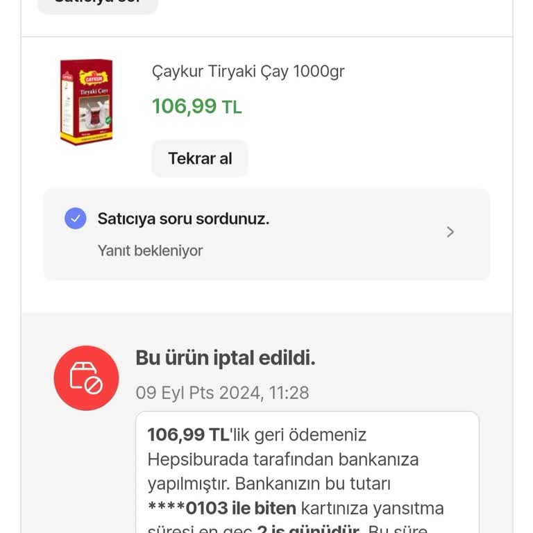 Hepsiburada Sipariş İptali Ve Kupon Kullanımı Hakkında Belirsizlik