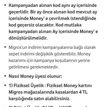Vodafone Red Migros Kampanyası Hakkında Yanıltıcı Bilgilendirme