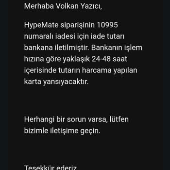 Hypemate.co Hypemate İadeyi Ödemiyor