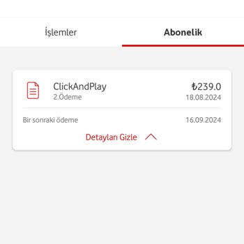 Yanlışlıkla Abone Olduğum Vodafone Servisi ve İade Talebim