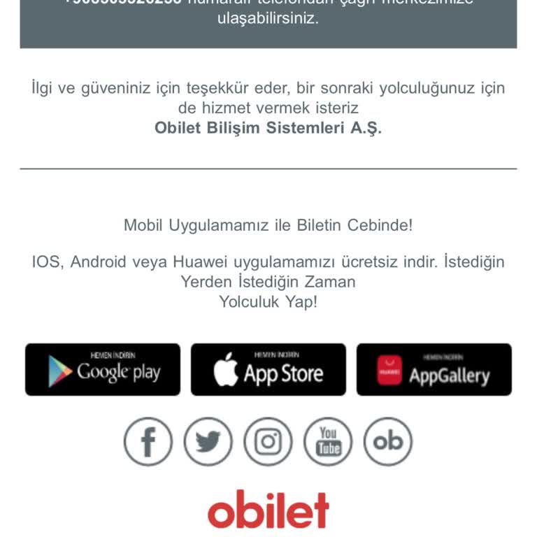 O-BİLET İade Sorunu