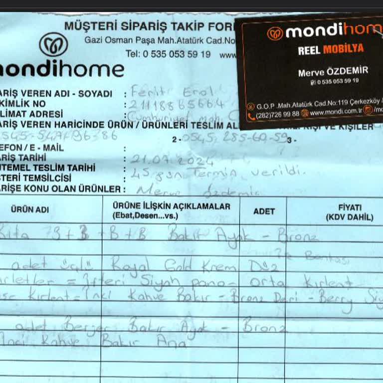 Çerkezköy Mondi Teslimatı Yapılmadı