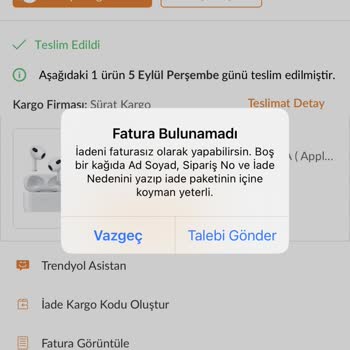 Trendyol Dan Aldığım Airpods 3. Çakma Çıktı