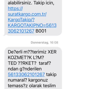 Sürat Kargo İşi İyi Yapmıyor