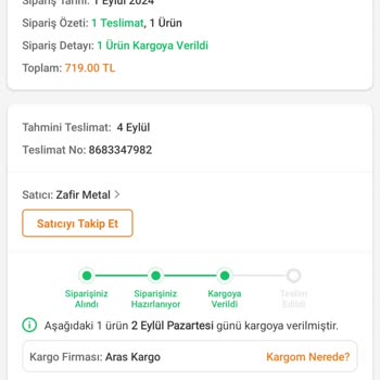 Aras Kargo Plevne Şube Sorumsuzluğu Şikayet