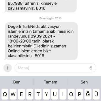 TurkNet Kurulum Randevusu İle İlgili Yaşanan Sorunlar