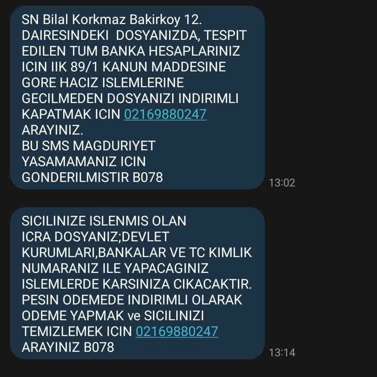 Reel Alacaklar Şirketinden Sürekli Rahatsız Edilme